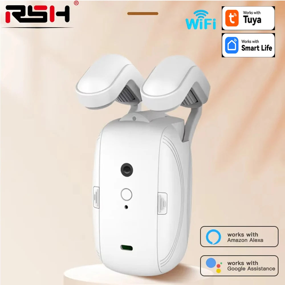 WIFI/BL Smart Curtain Robot Motor Smart Curtain Opener Roman Rod Rail Automatic Curtain Electric Curtain Robot Remote Control